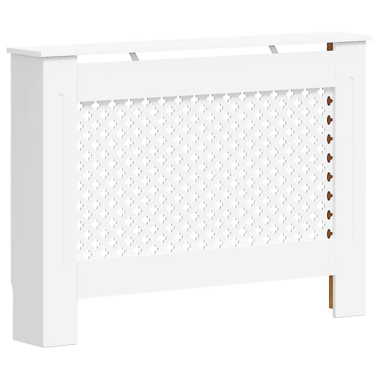 Construction de radiatorom vidaxl 112x19x81,5 cm mdf blanc