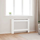 Construction de radiatorom vidaxl 112x19x81,5 cm mdf blanc