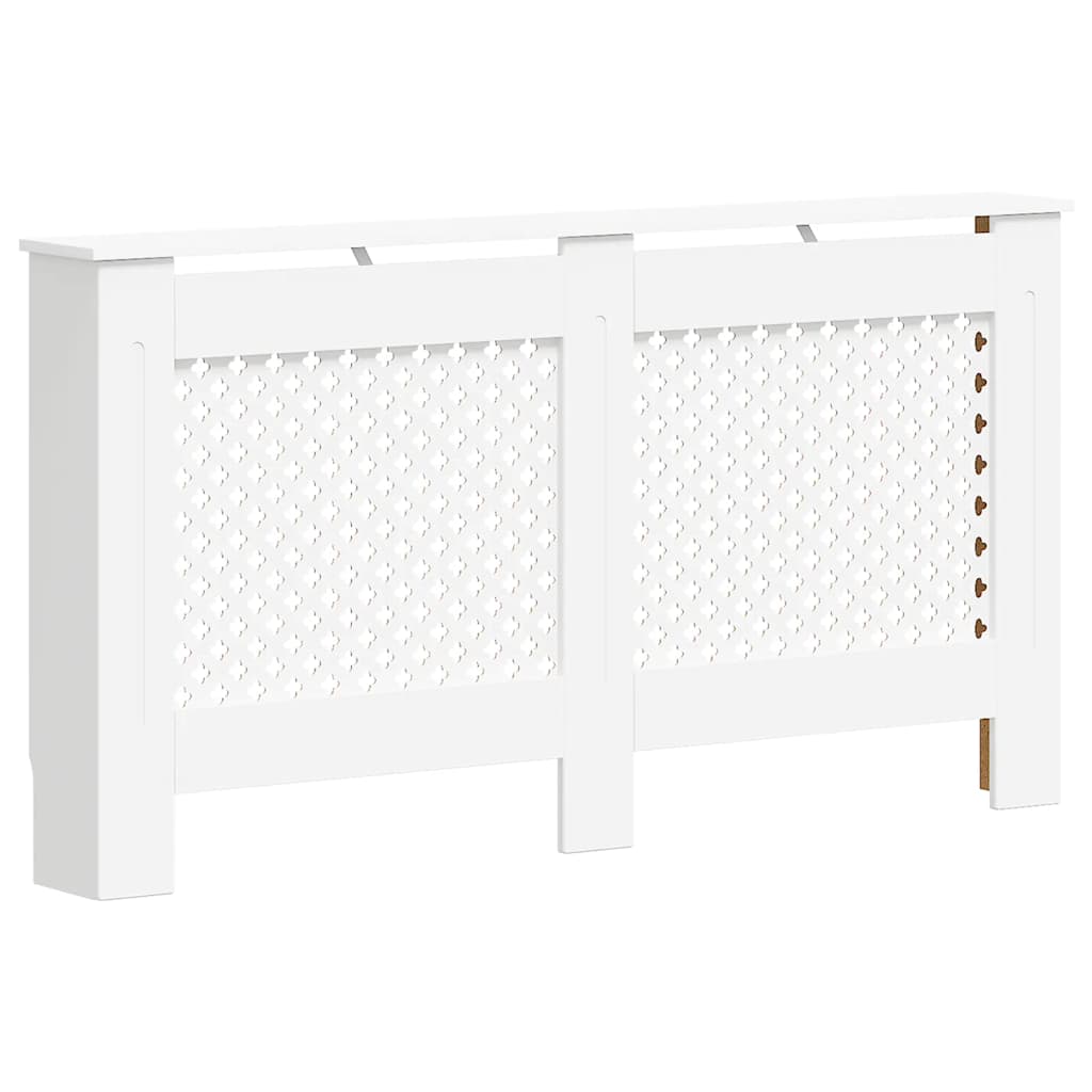 Construction de radiotorom vidaxl 152x19x81,5 cm mdf blanc