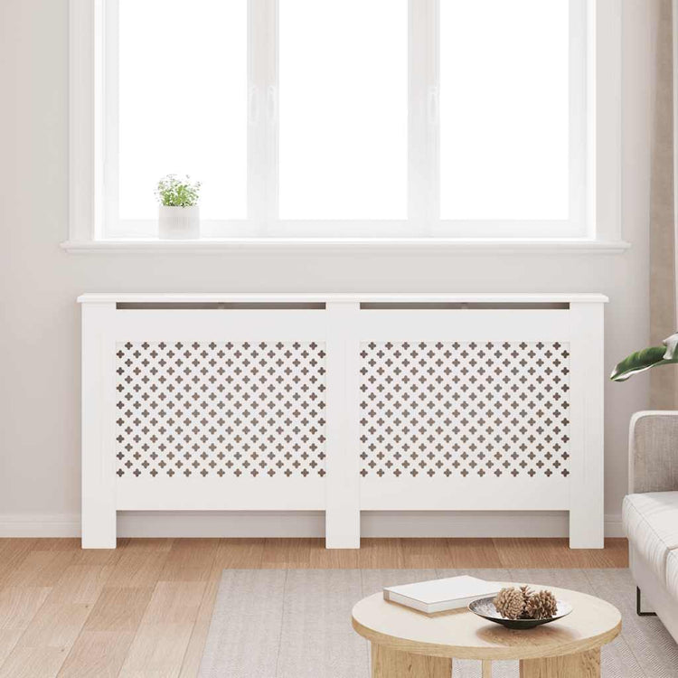 Construction de radiatorom vidaxl 172x19x81,5 cm mdf blanc