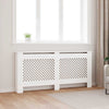 Construction de radiatorom vidaxl 172x19x81,5 cm mdf blanc