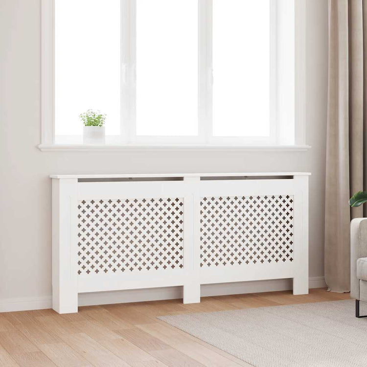 Construction de radiatorom vidaxl 172x19x81,5 cm mdf blanc