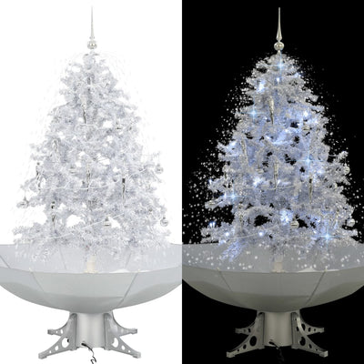 Vidaxl Christmas Snowing avec parapluie 140 cm blanc