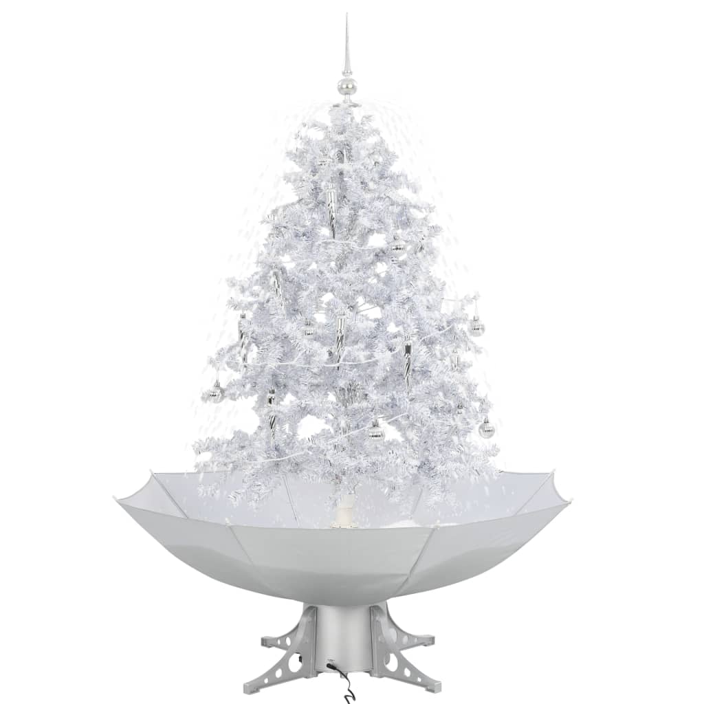 Vidaxl Christmas Snowing avec parapluie 140 cm blanc