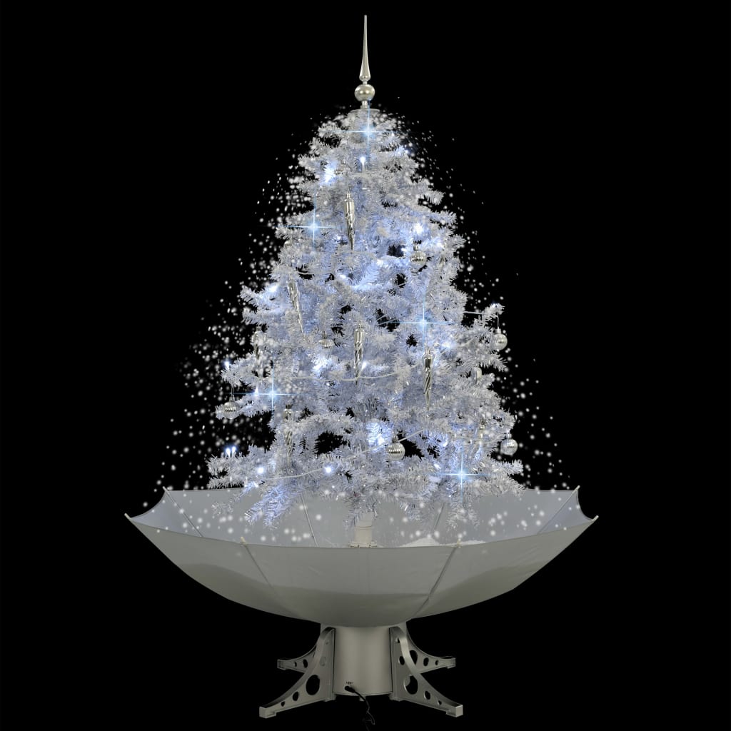 Vidaxl Christmas Snowing avec parapluie 140 cm blanc