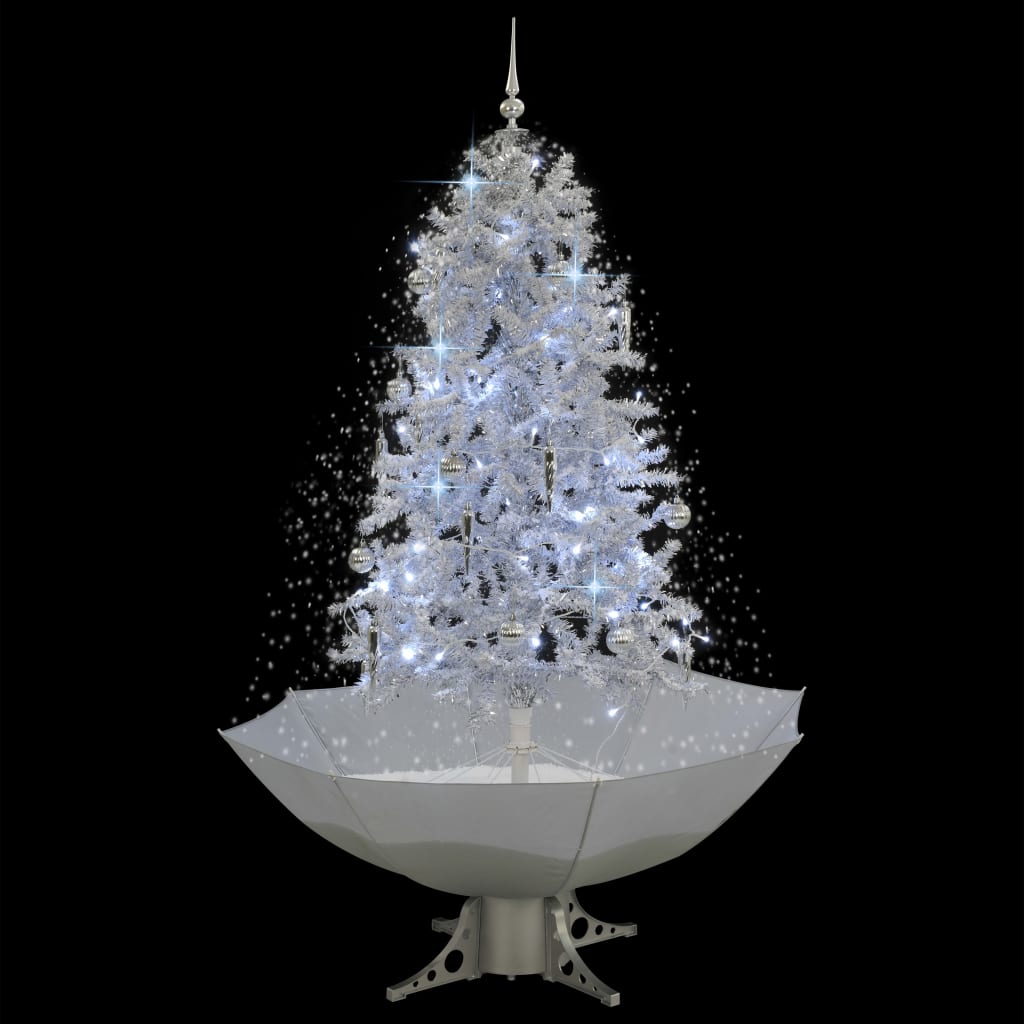 Vidaxl Christmas Snowing avec parapluie 170 cm blanc