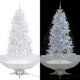 Vidaxl Christmas Snowing avec parapluie 190 cm blanc