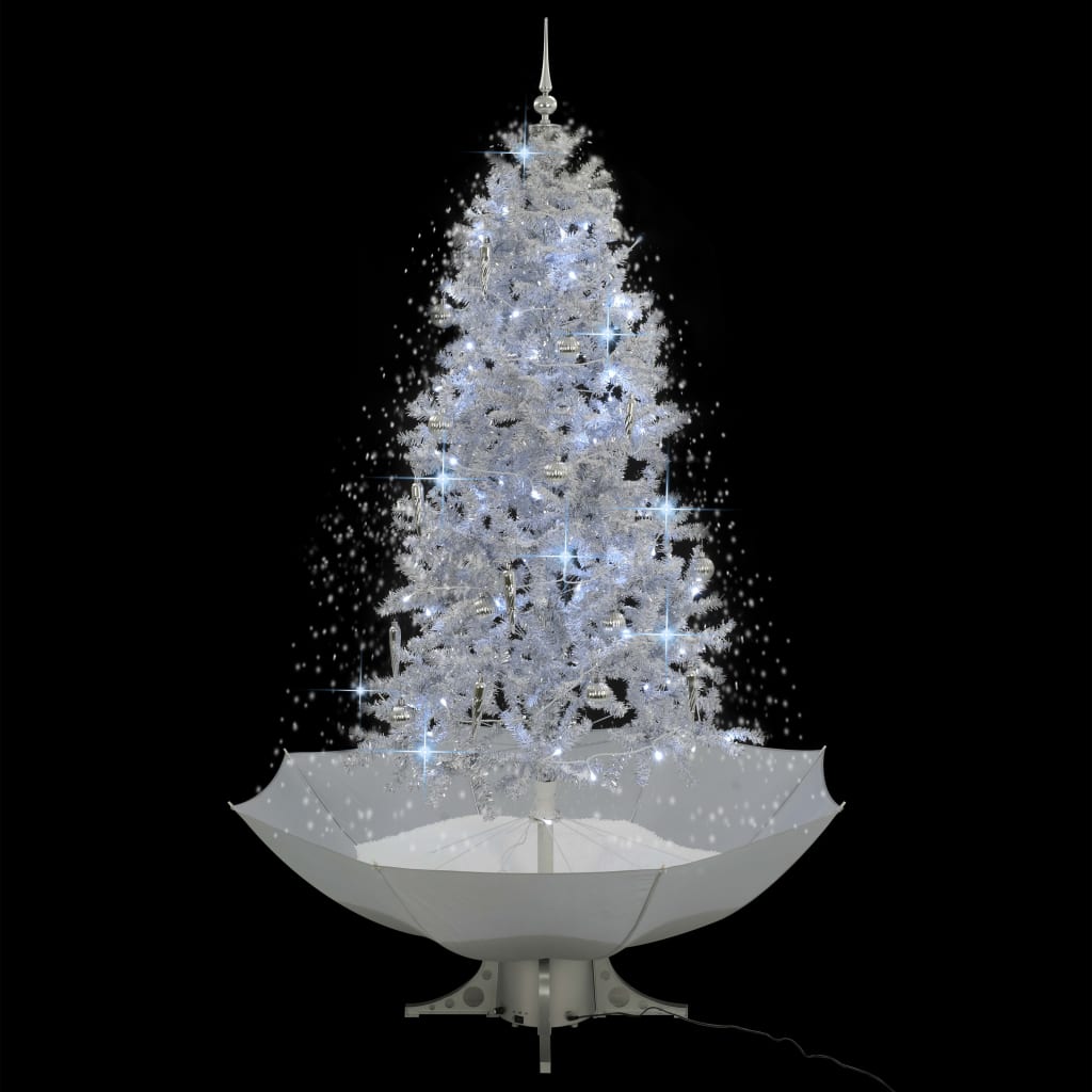 Vidaxl Christmas Snowing avec parapluie 190 cm blanc