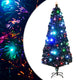 Arbre de Noël vidaxl avec LED et standard 210 cm à fibre optique