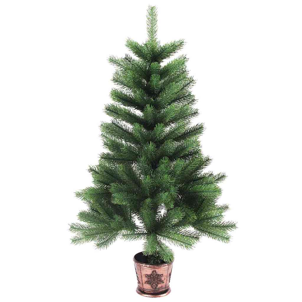 Vidaxl Kunstkerstboom avec des aiguilles réalistes à 90 cm verts