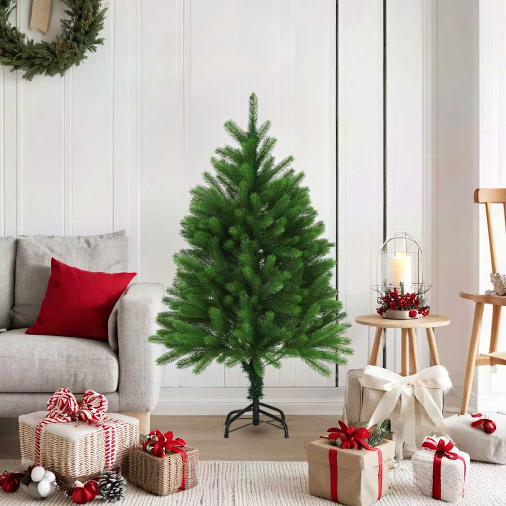 Vidaxl Kunstkerstboom avec des aiguilles réalistes 120 cm verts
