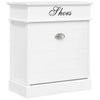 Vidaxl Shoe Cabinet 50x28x58 cm Paulowniahout White