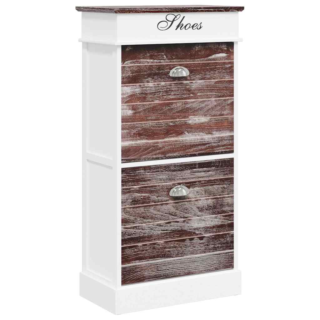 Armoire à chaussures Vidaxl 50x28x98 cm Paulowniahout Brown