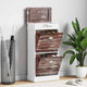 Armoire à chaussures Vidaxl 50x28x98 cm Paulowniahout Brown