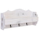 Rack de manteau mural vidaxl 50x10x23 cm Blanc