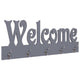 Vidaxl Wall Coat Rack Bienvenue 74x29,5 cm Gray