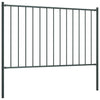 Panneau Vidaxl HEK avec poteaux de 1,7x1 m en poudre-anthracite en acier