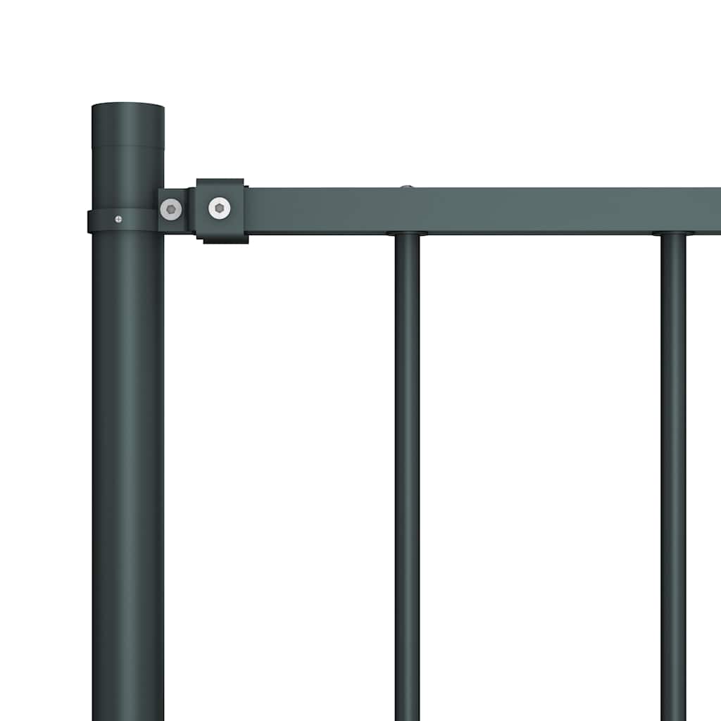 Panneau Vidaxl HEK avec poteaux de 1,7x1 m en poudre-anthracite en acier