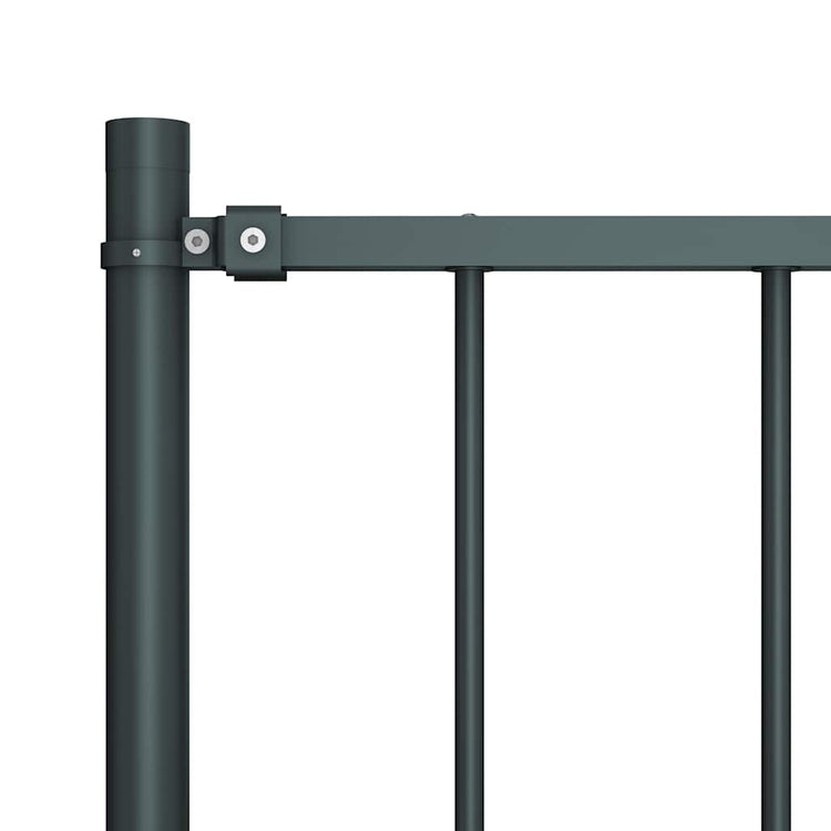 Panneau Vidaxl HEK avec poteaux de 1,7x1 m en poudre-anthracite en acier