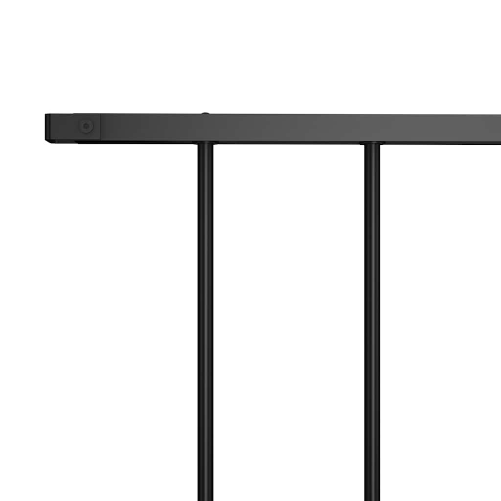 Panneau Vidaxl Hek 1,7x0,75 m en poudre en acier noir