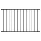 Panneau Vidaxl Hek 1,7x1,25 m en poudre en acier noir