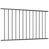 Panneau Vidaxl Hek 1,7x1,25 m en poudre en acier noir