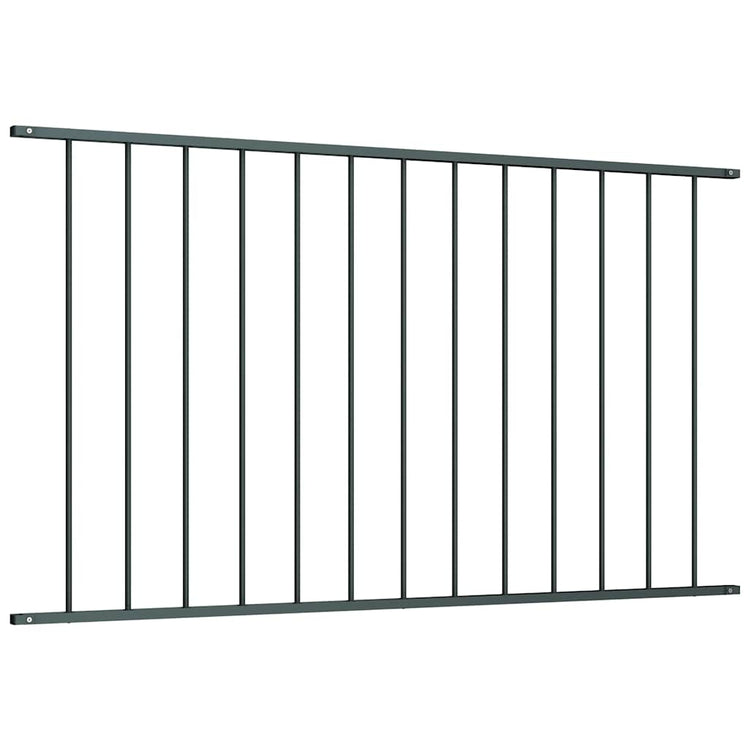 Panneau vidaxl hek 1,7x1 m anthracite en acier recouvert