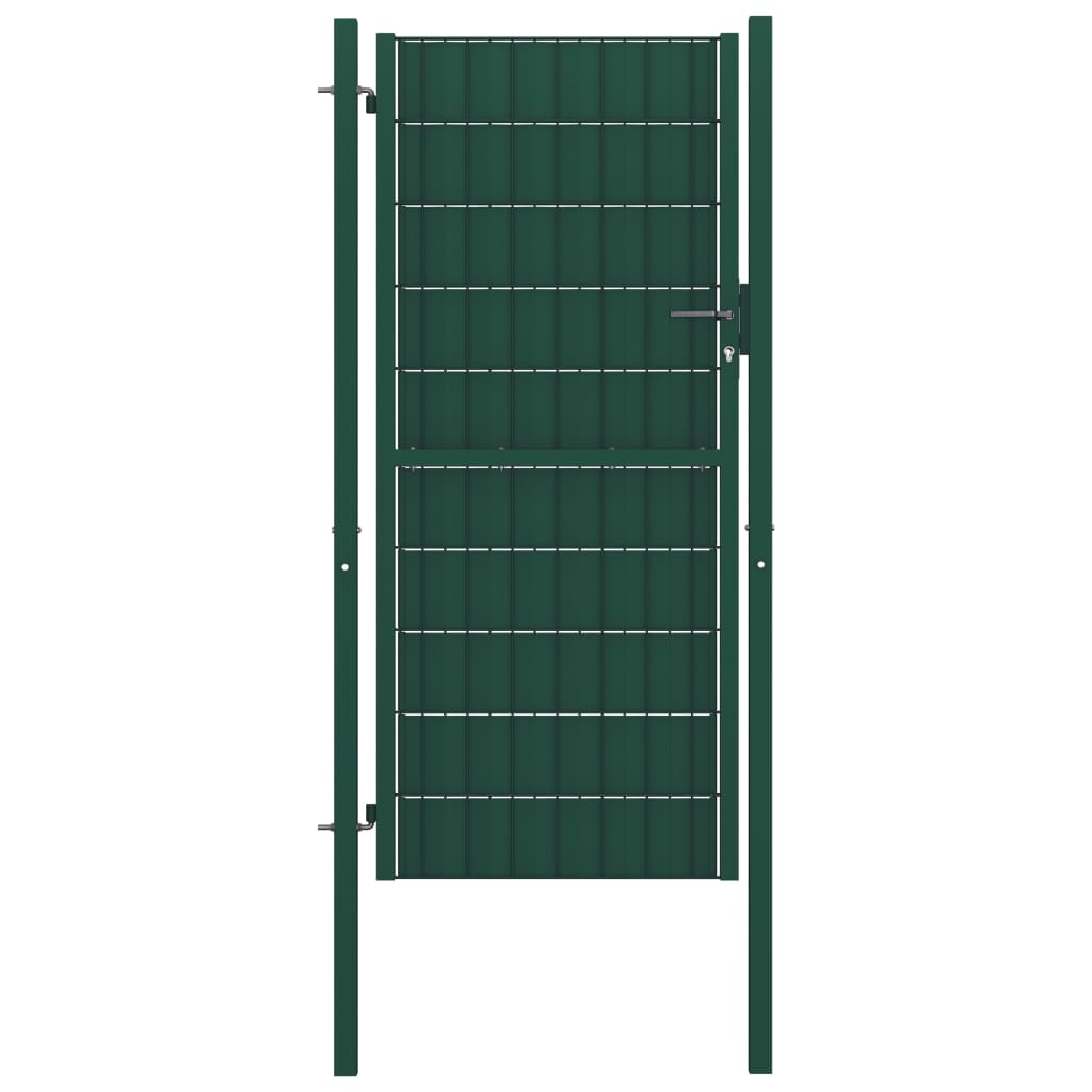 Vidaxl Port 100x204 cm PVC et Green en acier