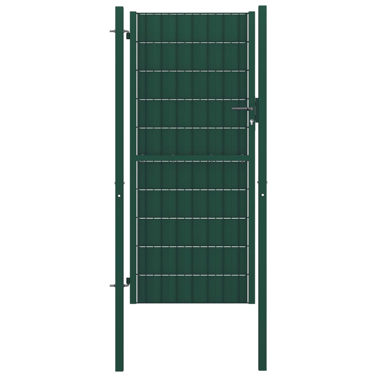 Vidaxl Port 100x204 cm PVC et Green en acier