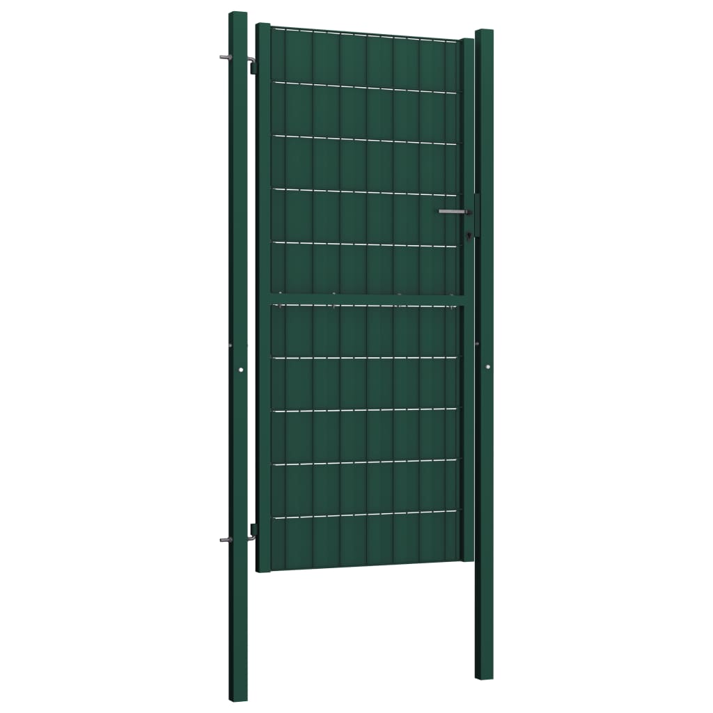 Vidaxl Port 100x204 cm PVC et Green en acier
