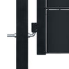 Vidaxl Port 100x101 cm PVC et anthracite en acier -colore