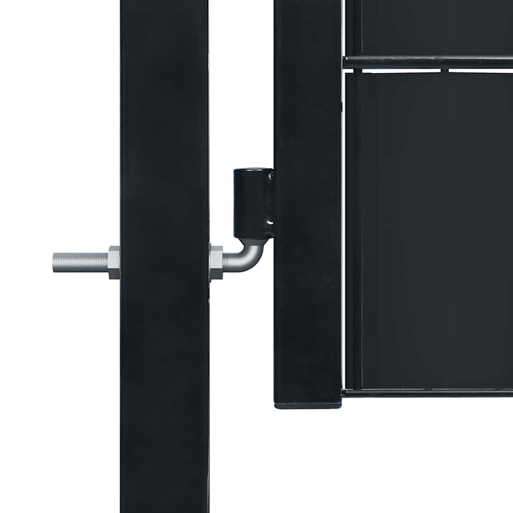 Vidaxl Port 100x101 cm PVC et anthracite en acier -colore