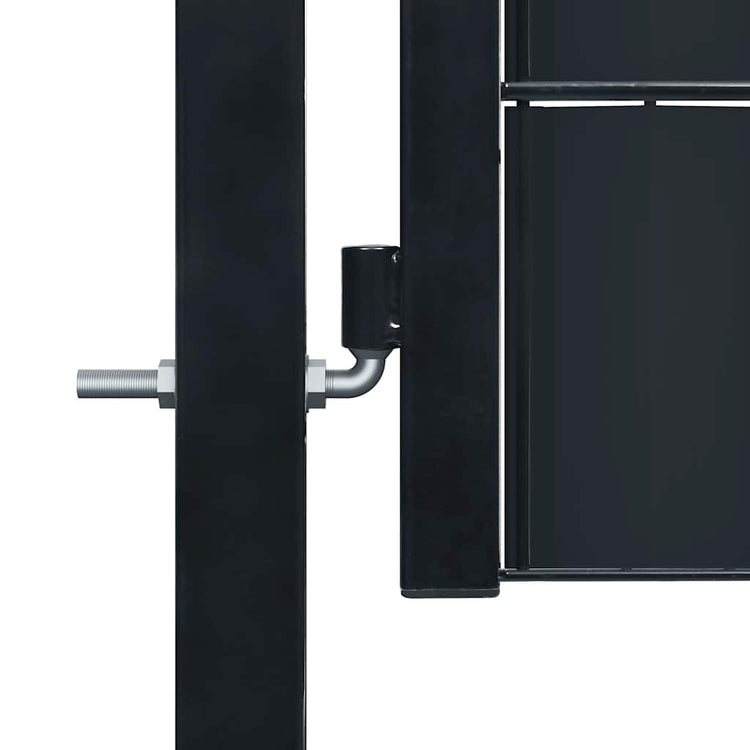 Vidaxl Port 100x124 cm PVC et anthracite en acier -colored