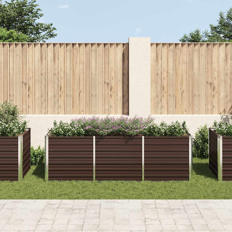 INSERT PLANTER VIDAXL 240X80X77 CM BRORN ACIER GALVANISÉ