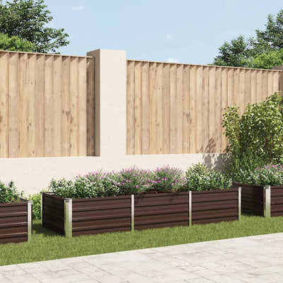 INSERT PLANTER VIDAXL 240X80X45 CM BRORN ACIER GALVANISÉ