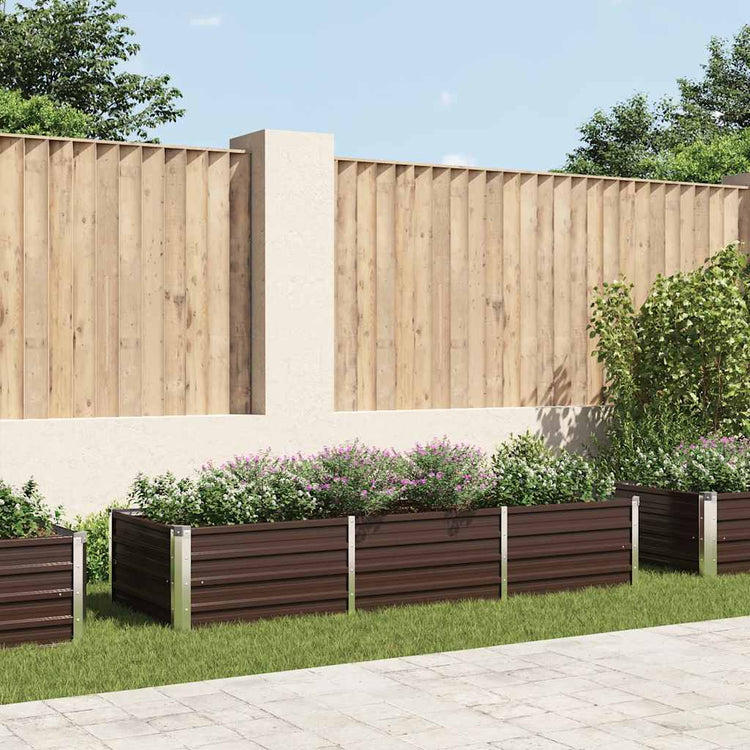 INSERT PLANTER VIDAXL 240X80X45 CM BRORN ACIER GALVANISÉ