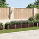 Planter vidaxl inséré 320x80x45 cm brun en acier galvanisé