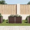 Vidaxl Planter surélevé 160x40x77 cm en acier galvanisé marron en acier