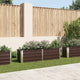 Vidaxl Planter surélevé 160x40x45 cm en acier galvanisé brun