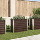 Vidaxl Planter surélevé 100x40x77 cm en acier galvanisé brun