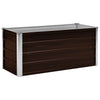 Planter vidaxl inséré 100x40x45 cm brun en acier galvanisé