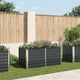 Vidaxl Planter surélevé 160x80x77 cm anthracite en acier galvanisé