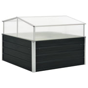 Vidaxl tuinkas 100x100x77 cm anthracite en acier galvanisé - afbeelding 1