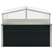 Vidaxl tuinkas 100x100x77 cm anthracite en acier galvanisé - afbeelding 2