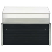 Vidaxl tuinkas 100x100x77 cm anthracite en acier galvanisé - afbeelding 3