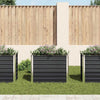 Vidaxl Planter surélevé 100x40x77 cm anthracite en acier galvanisé