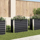 Vidaxl Planter surélevé 100x40x77 cm anthracite en acier galvanisé
