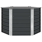 Vidaxl Planter surélevé 129x129x77cm anthracite en acier galvanisé - afbeelding 2