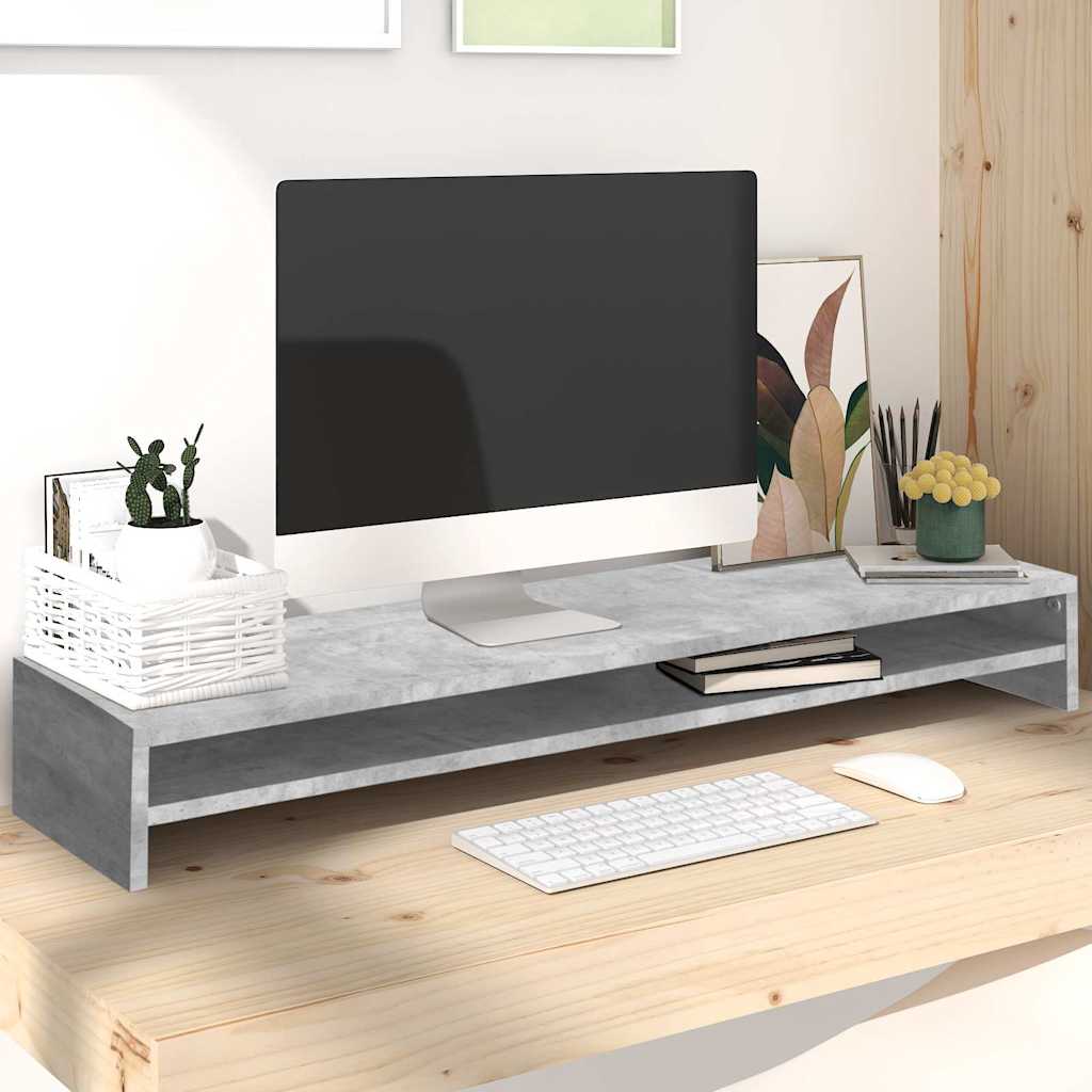 Vidaxl Monitor Standard 100x24x13 cm Prix de béton en bois transformé