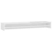 Vidaxl Monitor standard 100x24x13 cm Bois de bois à haut brillant blanc - afbeelding 2